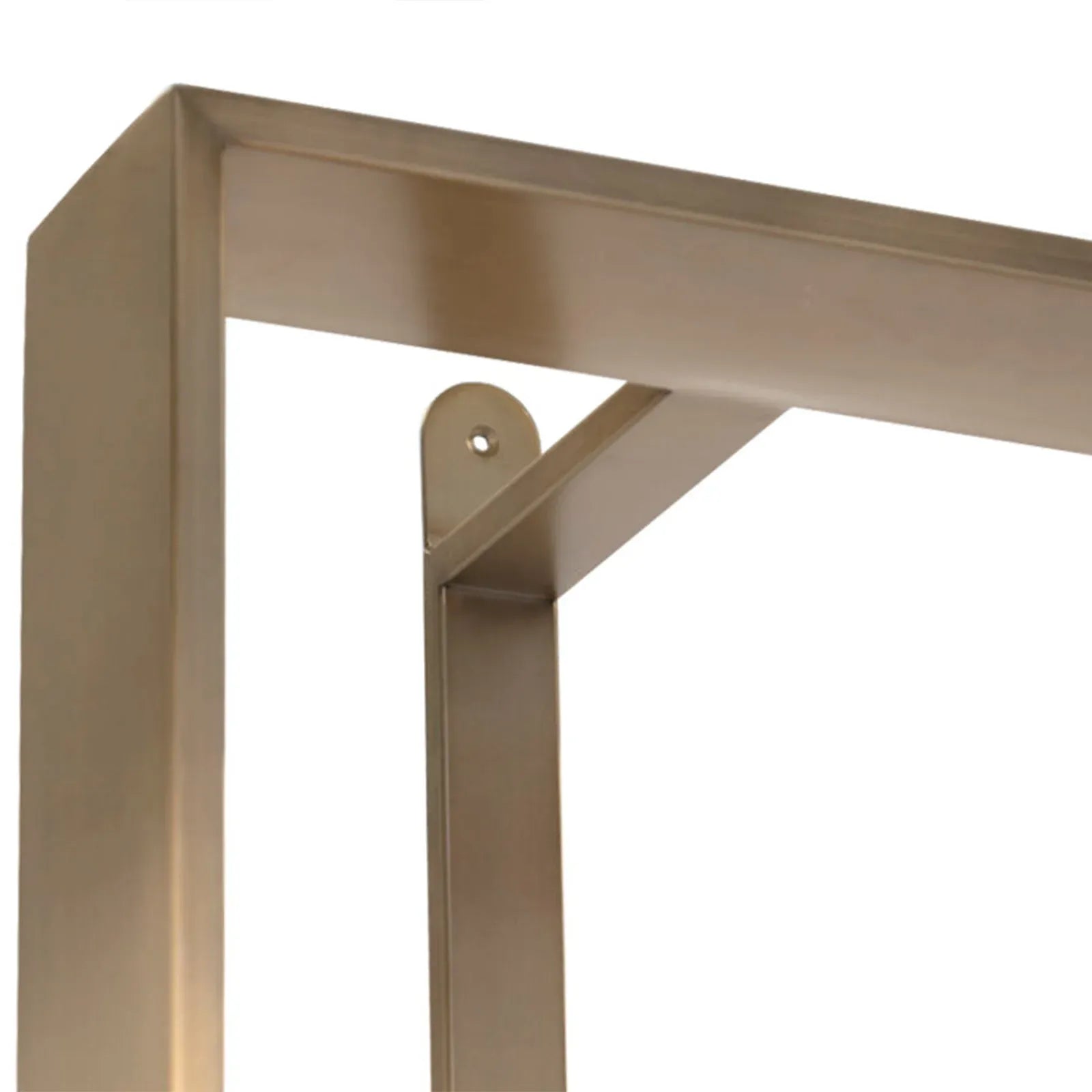 Dolton Stainless Steel Bookshelf Modern Industrial Living Display Rack Open Bookcase