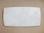 Saint Germain Stone Dining Table with Natural Marble Top Wood Rennes Metal Base