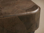 Pola Rectangular Wood Plinth Coffee Table Wabi-Sabi Style Living Room Center Tea Table