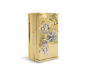 Luxury Collectible Vault Safe with Gold-Plated Finish & Secret Dial Lock System