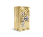 Luxury Collectible Vault Safe with Gold-Plated Finish & Secret Dial Lock System