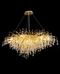 47 Inch Oval Chandelier Gold Tree Branch Chandelier for Dining Room