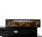 Luxury Chest of Drawers with Mixed Wood Finishes, Brass Details & Designer Storage