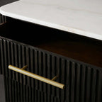 Finnley Wood Eight-Drawer Dresser with Marble or Bluestone Top Rural Chest Of 8-Drawers Cabinet