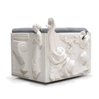 Luxury Versailles Style Armchair with Carved Wooden Frame & Upholstered Design