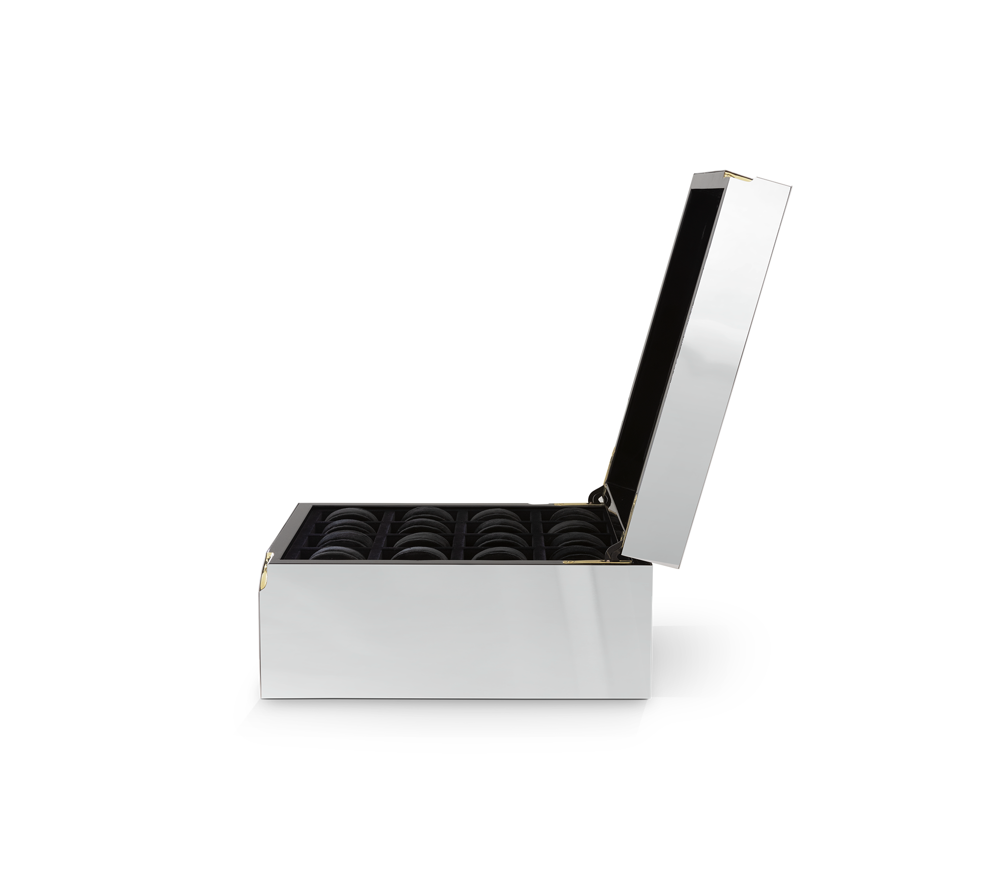 Luxury Lapiaz Watch Box with Polished Stainless Steel & Premium Watch Storage Design