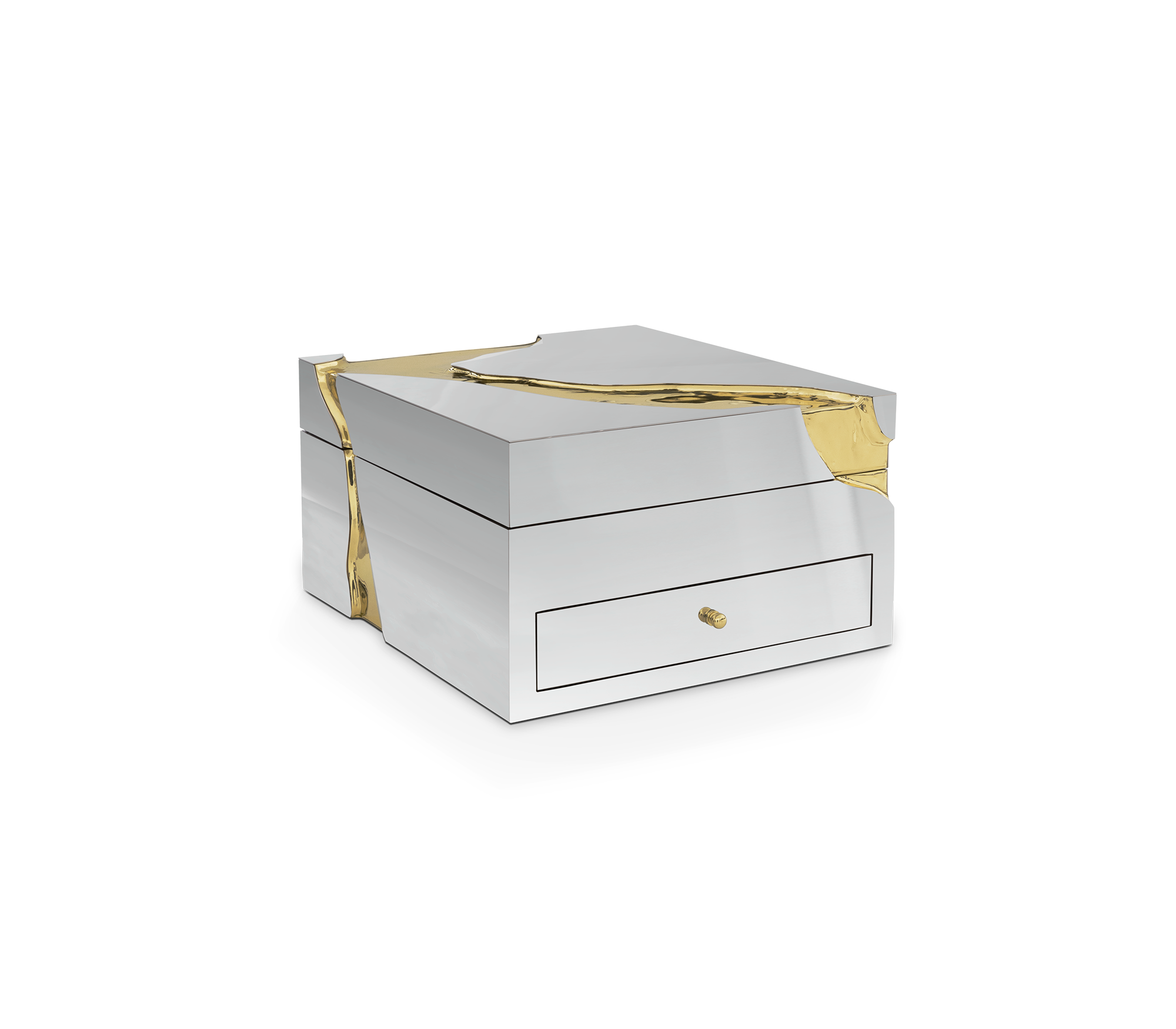 Luxury Lapiaz Watch Box with Polished Stainless Steel & Premium Watch Storage Design