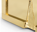 Luxury Collectible Vault Safe with Gold-Plated Finish & Secret Dial Lock System