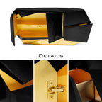 Luxury Emerald Green Sideboard Cabinet with Diamond-Inspired Faceted Design