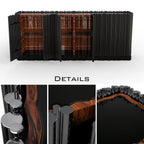 Luxury Brass Sideboard Cabinet with Sculptural Doors & Hidden Storage