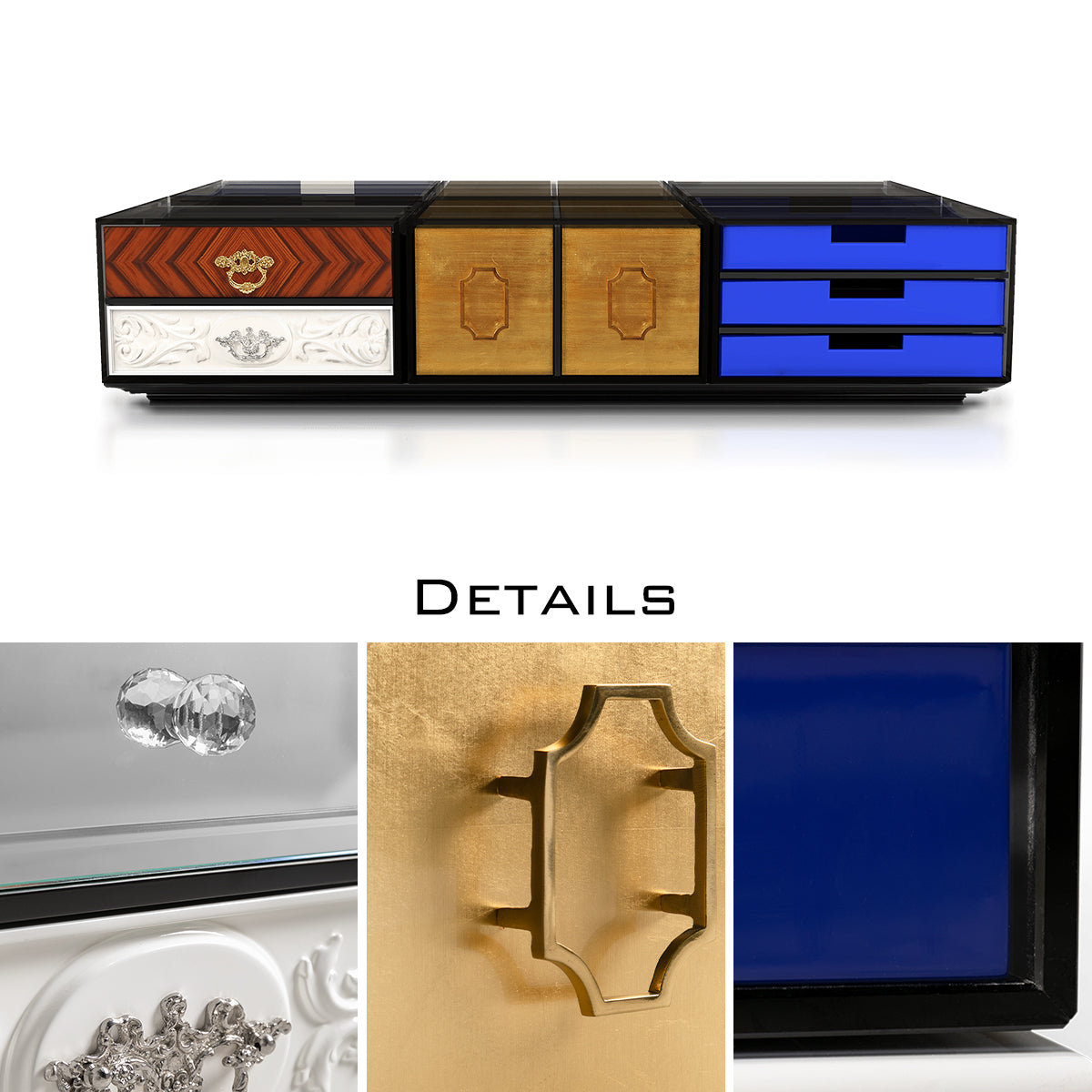 Luxury Modular Coffee Table with Geometric Design, Hidden Storage & Modern Style