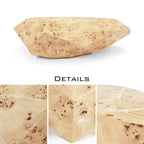 Luxury Geometric Coffee Table with Diamond-Inspired Design & High Gloss Finish