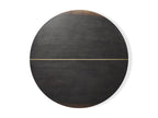 Mihaela Round Dining Table with Wood Oak and Spruce Wood Wine Barrel Inspired Finish