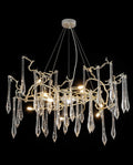 31.5 Inch Clear Icicle Glass Drop Chandelier Modern Tree Branch Chandelier Lighting