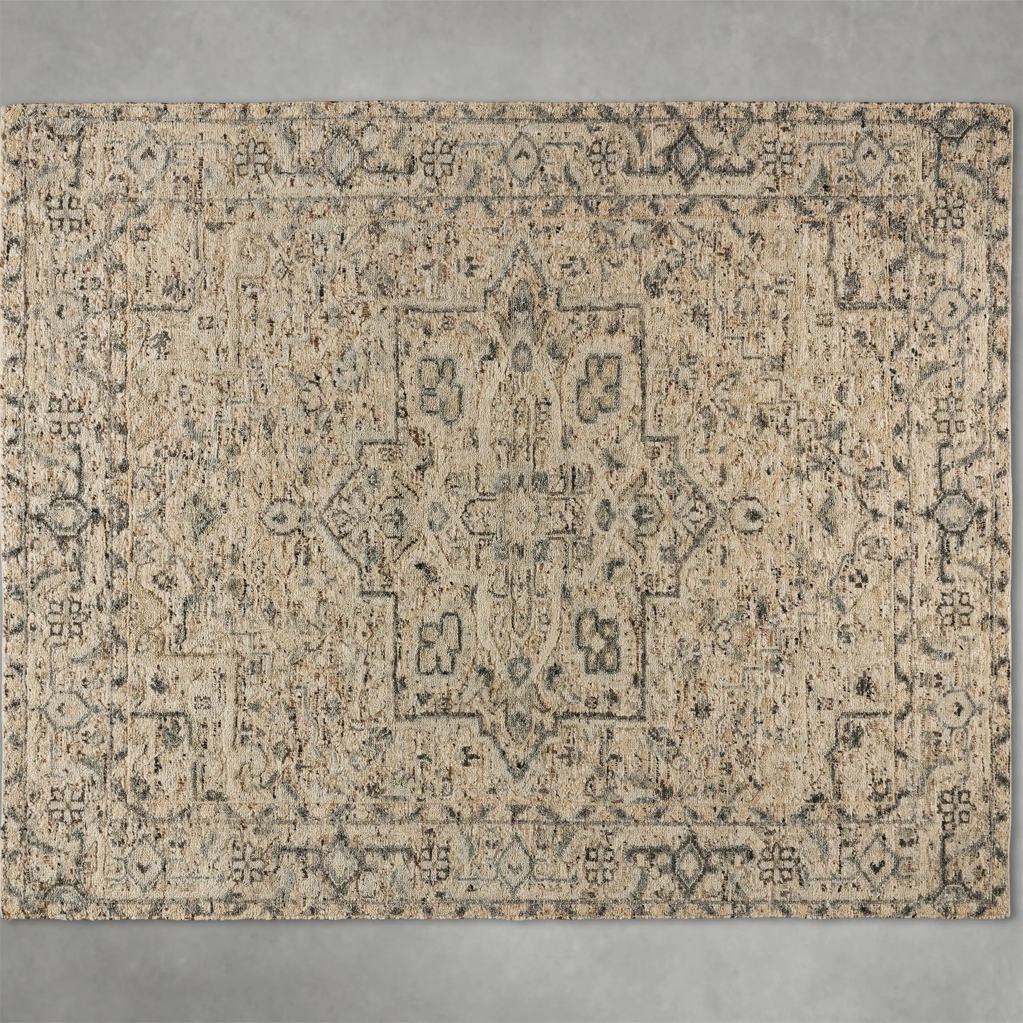 Sador Hand-Knotted Rug Soft Colors & Minimalist Style Carpet