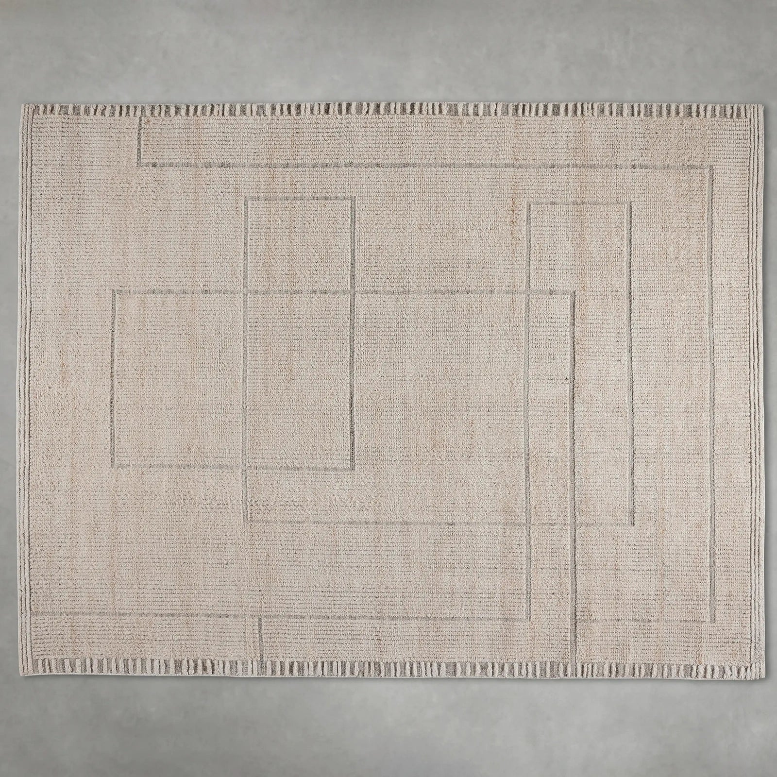 Walker Performance Neutral Hues Rug Geometric Patterns Carpet