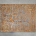 Zealand Hand-Knotted Rug Modern Color Palette and Floral Brocade Pattern Carpet
