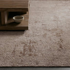 Zealand Hand-Knotted Rug Modern Color Palette and Floral Brocade Pattern Carpet