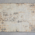 Zealand Hand-Knotted Rug Modern Color Palette and Floral Brocade Pattern Carpet