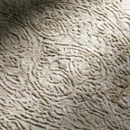 Zealand Hand-Knotted Rug Modern Color Palette and Floral Brocade Pattern Carpet