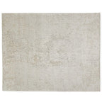 Zealand Hand-Knotted Rug Modern Color Palette and Floral Brocade Pattern Carpet
