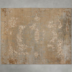 Tancey Hand-Knotted Rug Modern Style Abstract Floral Pattern Carpet