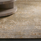 Tancey Hand-Knotted Rug Modern Style Abstract Floral Pattern Carpet