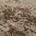Zealand Hand-Knotted Rug Modern Color Palette and Floral Brocade Pattern Carpet