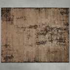 Zealand Hand-Knotted Rug Modern Color Palette and Floral Brocade Pattern Carpet