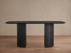Saint Germain Wood Dining Table with Rectangle Solid Oak Top & Wood Dauphine Base