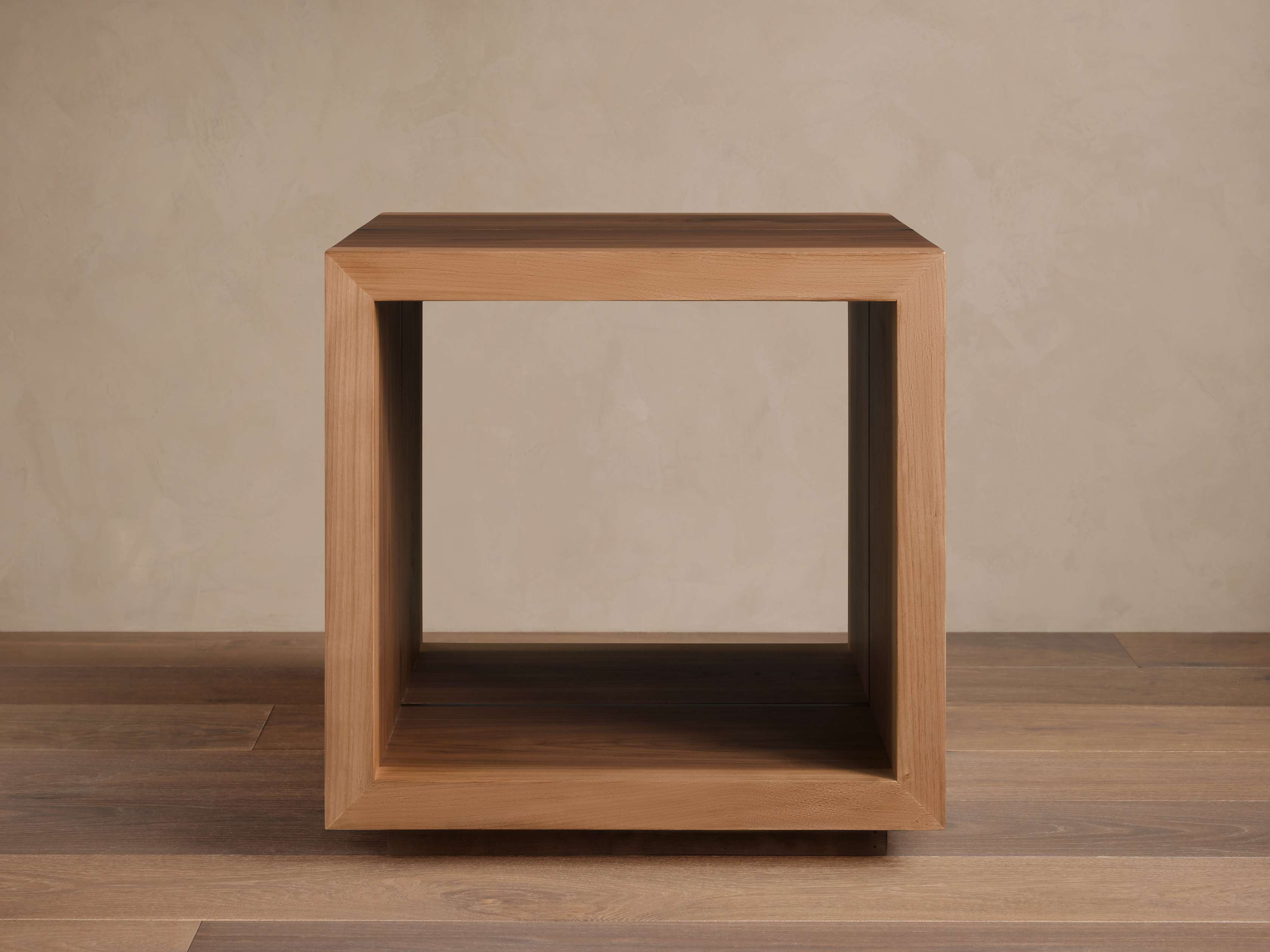 Table d'appoint carrée en bois massif Mihaela