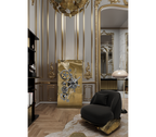 Luxury Collectible Vault Safe with Gold-Plated Finish & Secret Dial Lock System