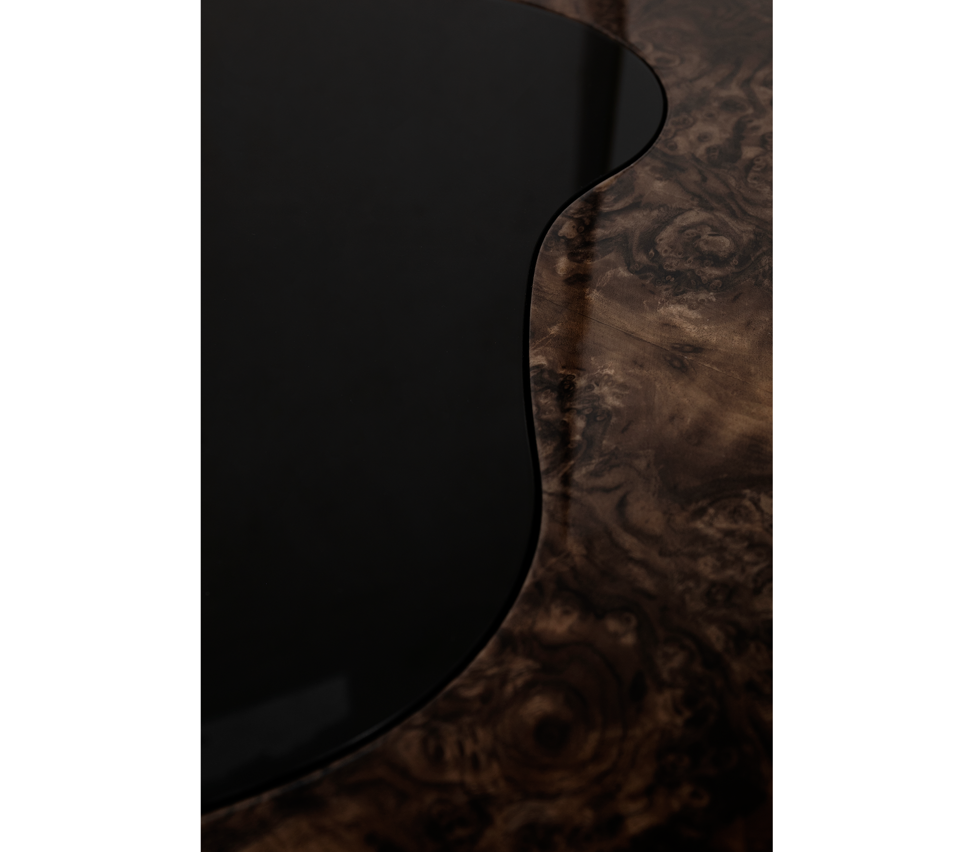 Luxury Hammered Brass Coffee Table with Wave Sculptural Design & Artisan Craftsmanship