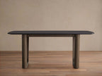 Saint Germain Wood Rectangle Dining Table with Solid Oak Top Rennes Base