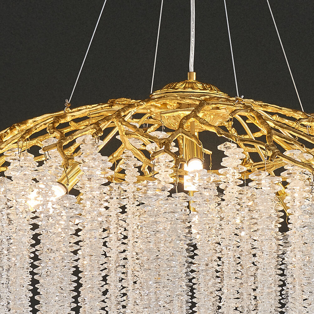 24-40 Inch Tree Branch Chandelier Modern Crystal Chandelier for Living Room
