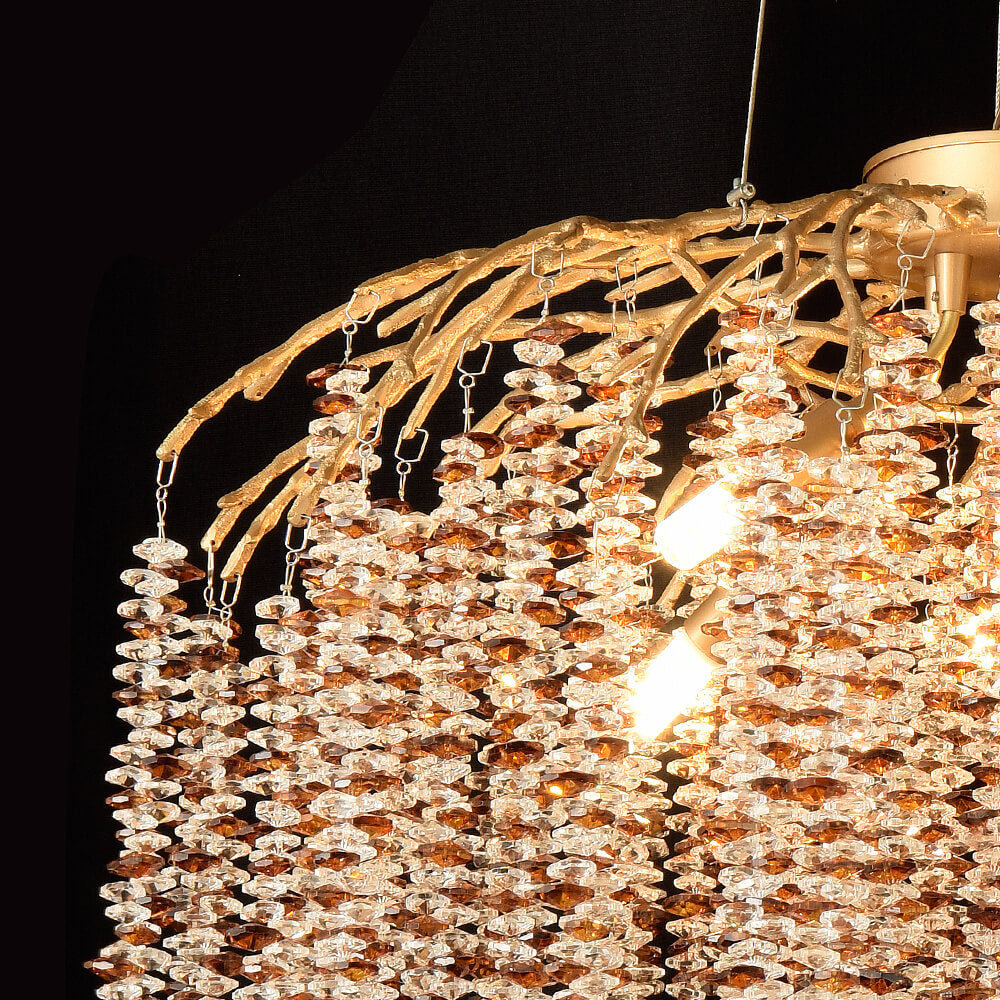 24-40 Inch Tree Branch Chandelier Modern Crystal Chandelier Light for Living Room