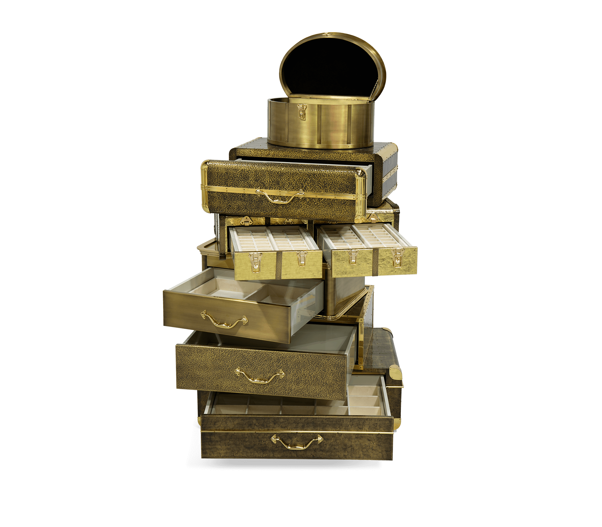 Luxury Champagne Gold Vault Safe with High-Security Storage & Elegant Designer Finish