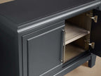 Rowan Modular Media Console Wood TV Stand Unit Modern Sideboard Living Entryways Storage Cabinet
