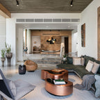 Luxury Hammered Brass Coffee Table with Wave Sculptural Design & Artisan Craftsmanship