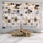 Luxury Patina Brass Coffee Table Set with Round Tiered Tops & Statement Design