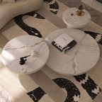 Luxury Gold Coffee Table with Round Glass Top & Sculptural Brass Base