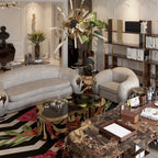 Luxury Hammered Brass Coffee Table with Wave Sculptural Design & Artisan Craftsmanship