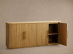 Finnley Pine Wood Sideboard Buffet Storage Cabinet Country Media TV Cabinet Entryway Cabinet