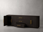 Finnley Wood Buffet Sideboard 3 Drawers TV Cabinets Countertop Entrance Cabinets
