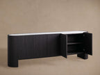 Flore Marmorplatte Buffet Sideboard Holz Eingänge Schrank Wohnzimmer Medienschrank TV-Schrank