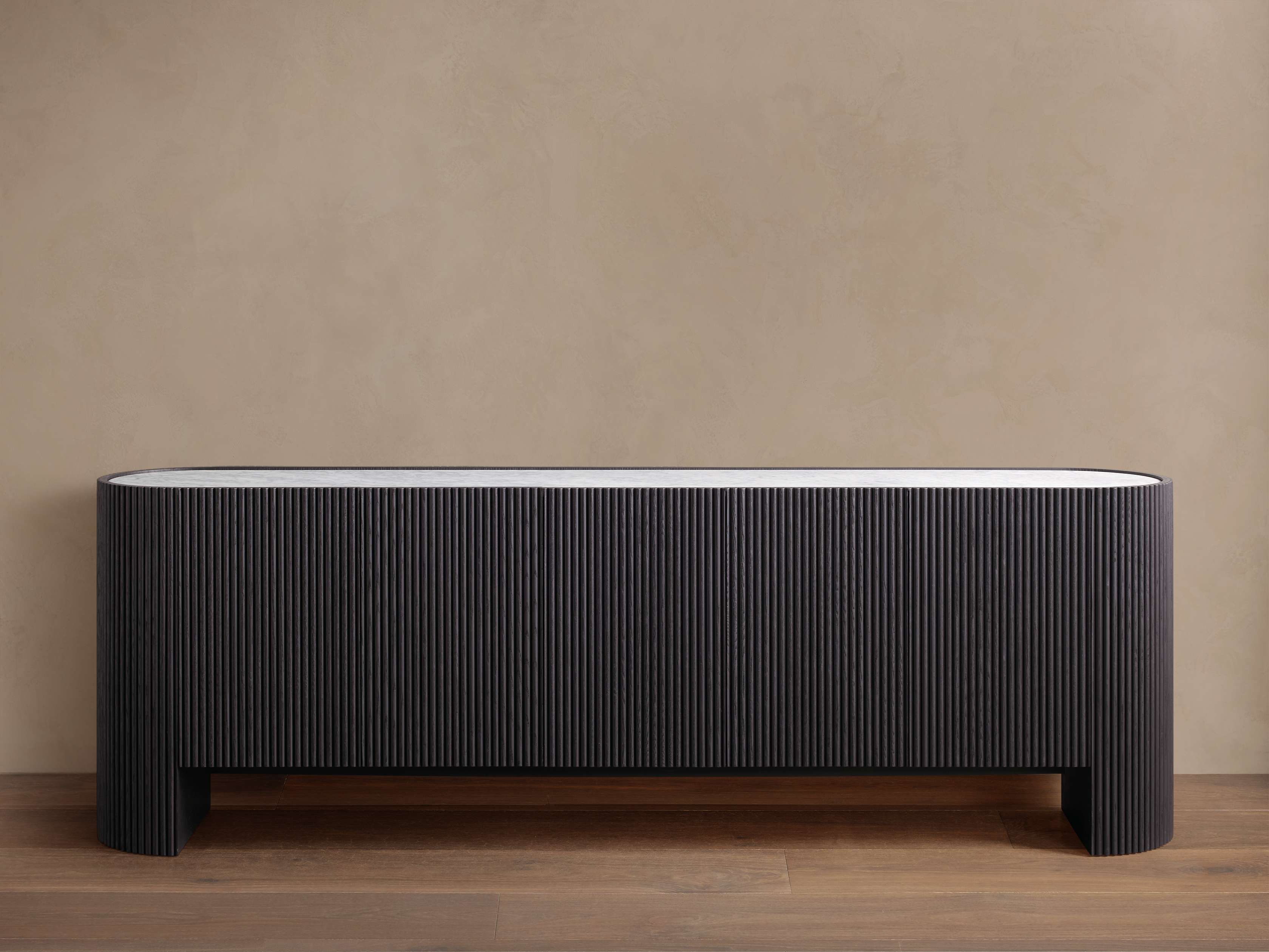 Flore Marmorplatte Buffet Sideboard Holz Eingänge Schrank Wohnzimmer Medienschrank TV-Schrank