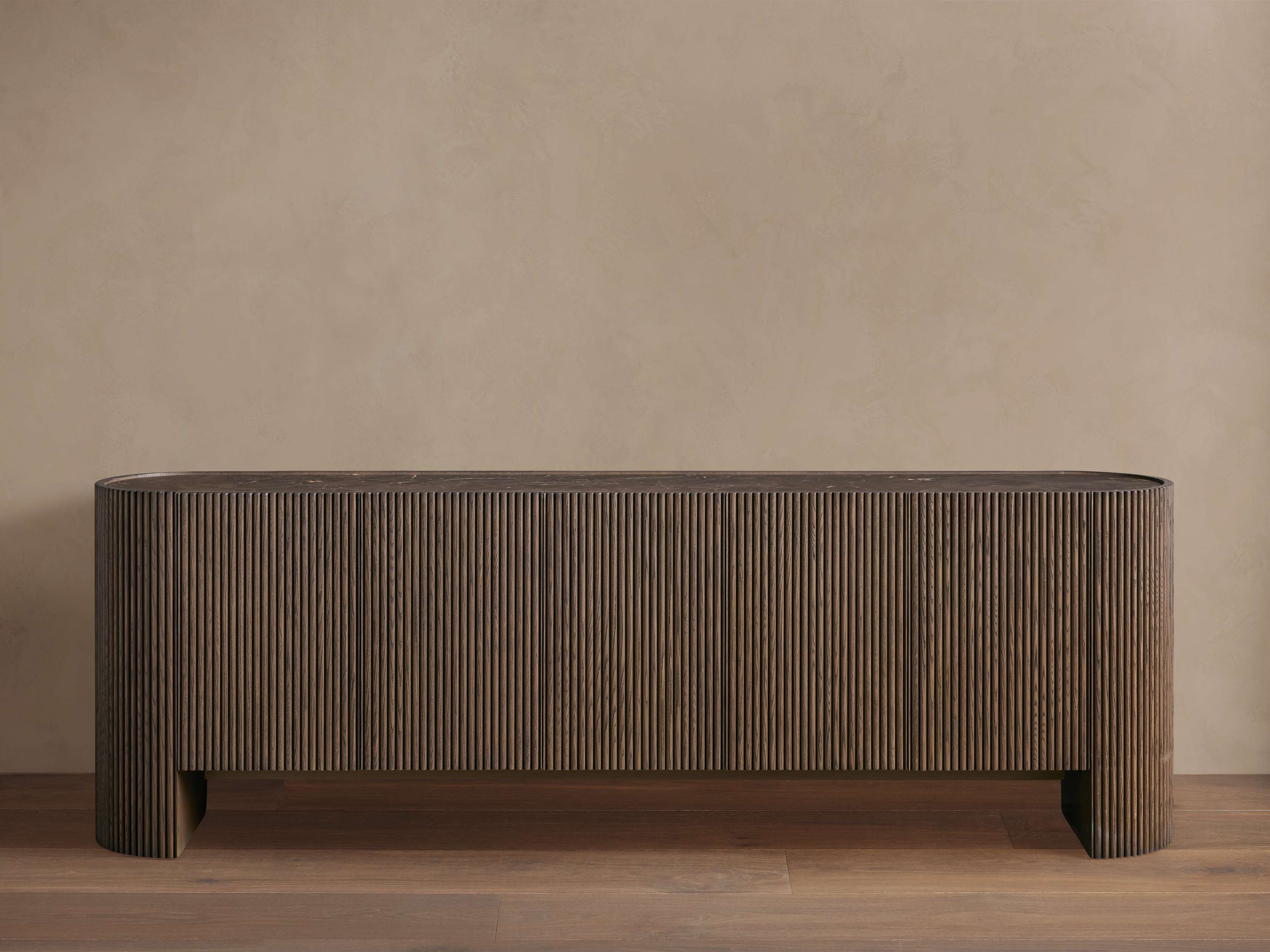 Flore Marmorplatte Buffet Sideboard Holz Eingänge Schrank Wohnzimmer Medienschrank TV-Schrank