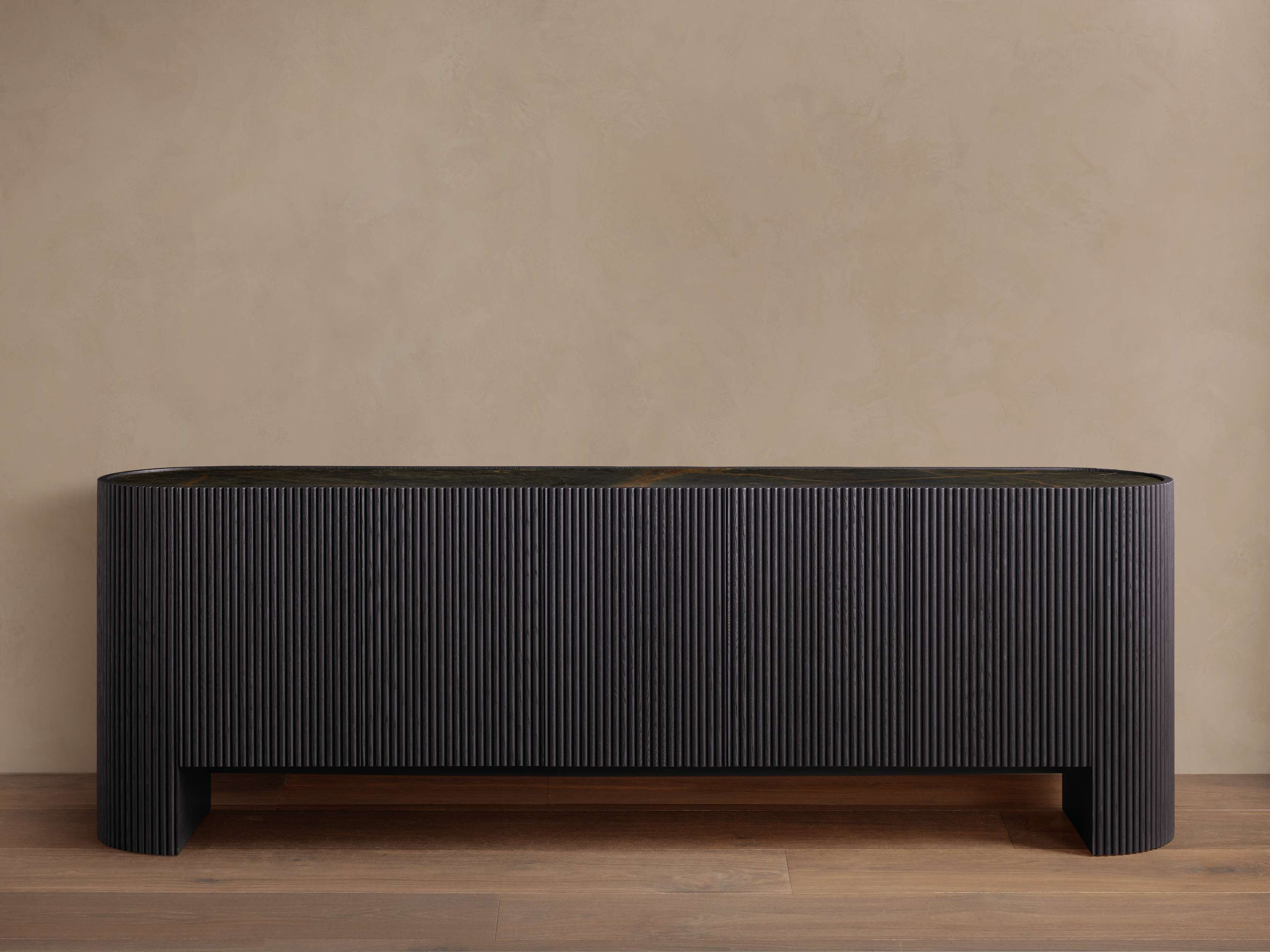 Flore Marmorplatte Buffet Sideboard Holz Eingänge Schrank Wohnzimmer Medienschrank TV-Schrank