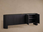 Flore Marmorplatte Buffet Sideboard Holz Eingänge Schrank Wohnzimmer Medienschrank TV-Schrank