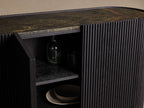 Flore Marmorplatte Buffet Sideboard Holz Eingänge Schrank Wohnzimmer Medienschrank TV-Schrank